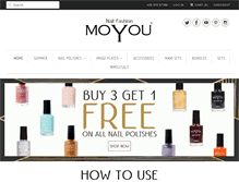 Tablet Screenshot of moyounails.com